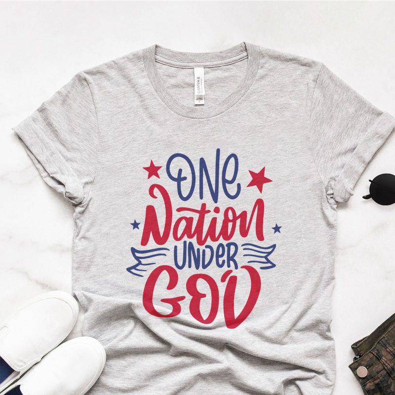 One Nation Under God - Fourth of July Unisex T-Shirt