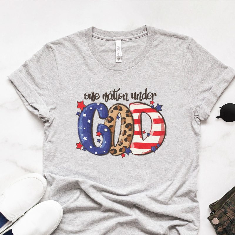 One Nation Under God Patriotic Unisex T-Shirt