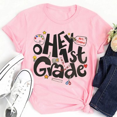 Personalized Grade And Name Teacher T-Shirt