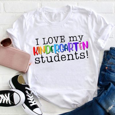 Personalized Grade I love My Students Teacher T-Shirt