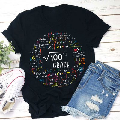 Personalized Grade Mathematical Formula Teacher T-Shirt