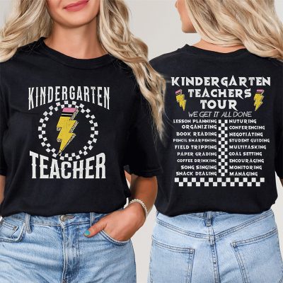 Personalized Grade Teachers Tour Teacher Two Sided T-Shirt