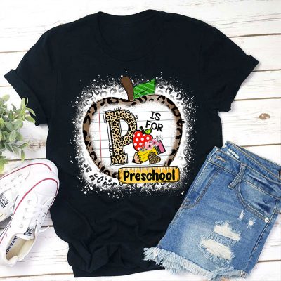 Personalized Leopard Apple Is For Grade Teacher T-Shirt