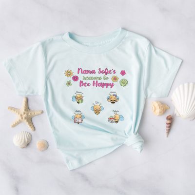 Personalized Reasons to Bee Happy Unisex T-Shirt