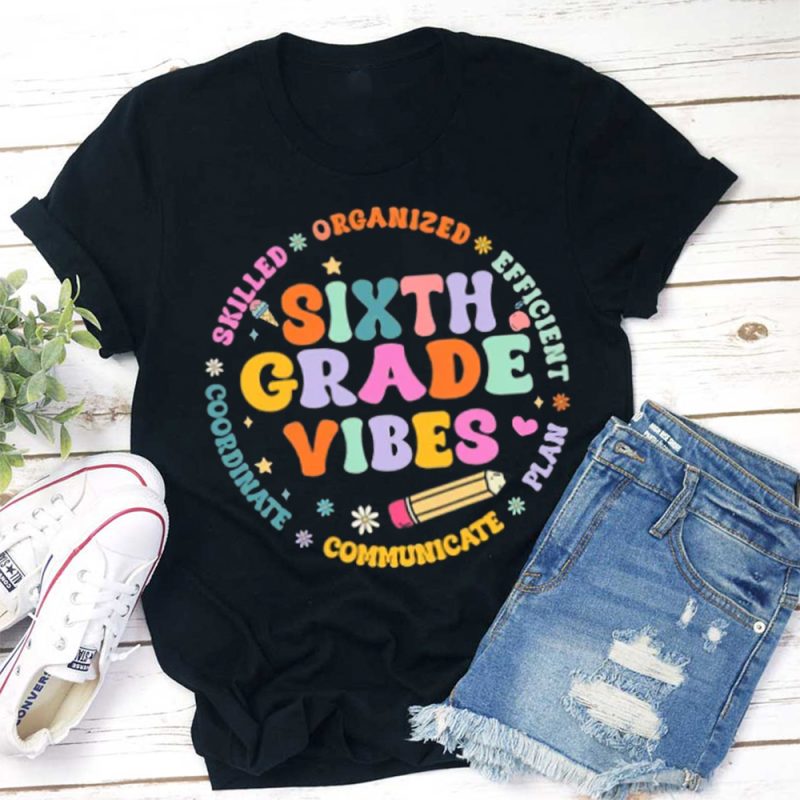 Personalized Skilled Organized Efficient Teacher T-Shirt