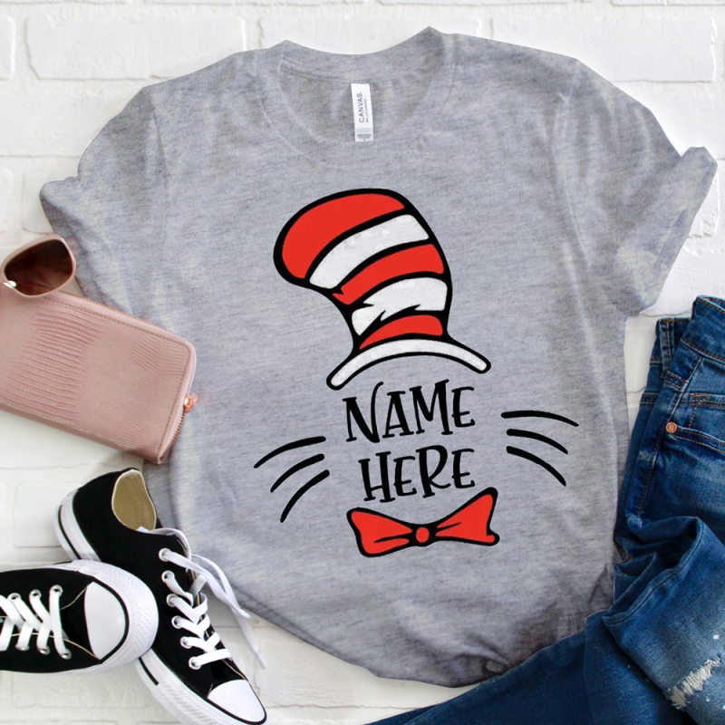 Personalized Teacher Name Cat T-Shirt