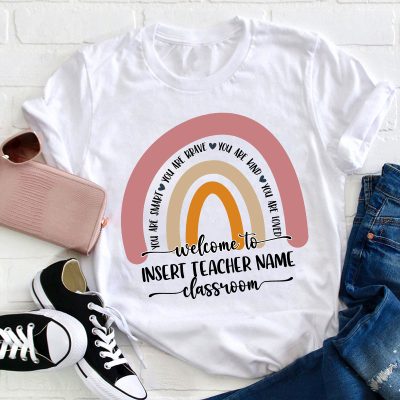 Personalized Welcome To Classroom Teacher T-Shirt