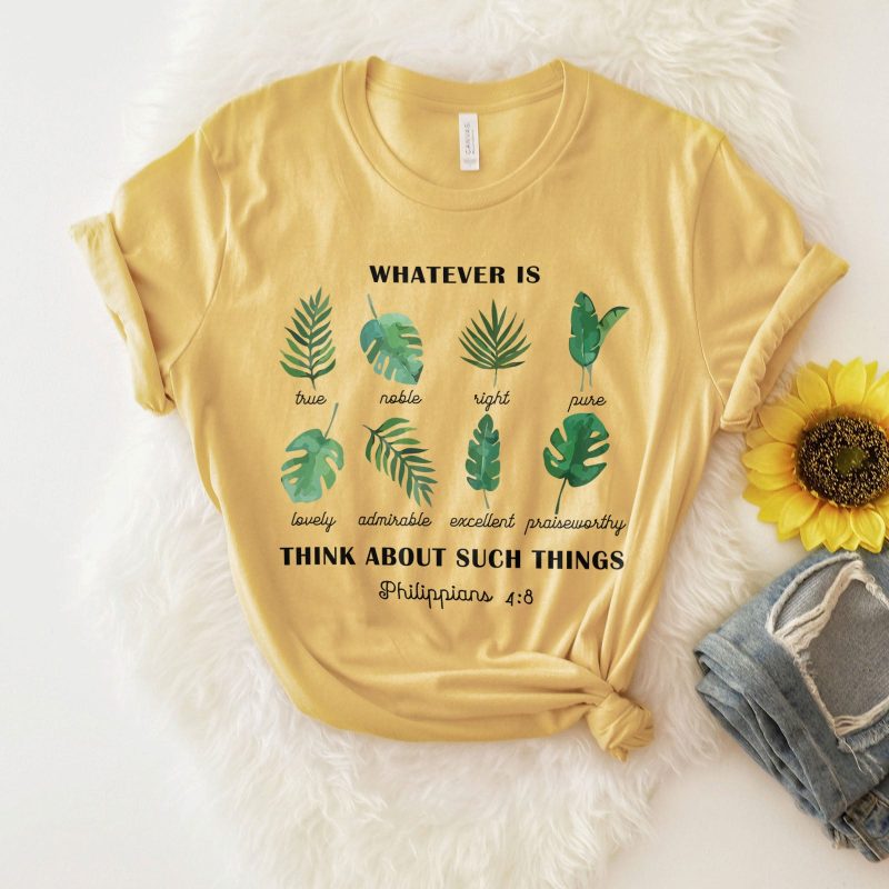 Philippians 4:8 Foliage Unisex T-Shirt