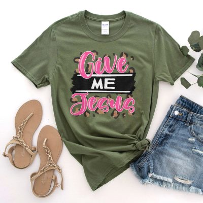 Pink Give Me Jesus Unisex T-Shirt