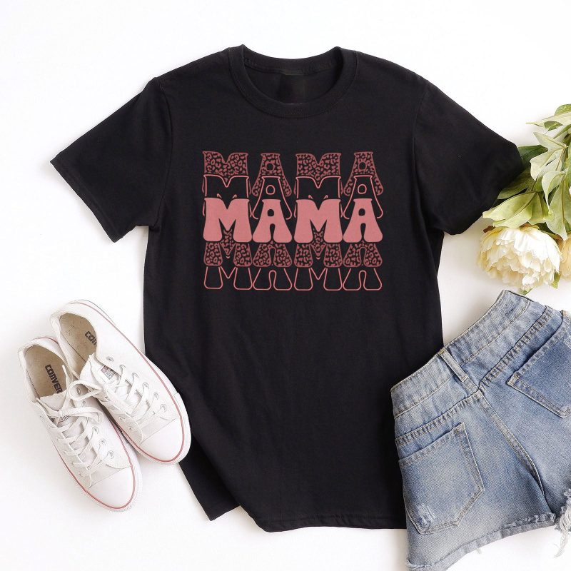 Pink Leopard Mom Life Unisex T-Shirt