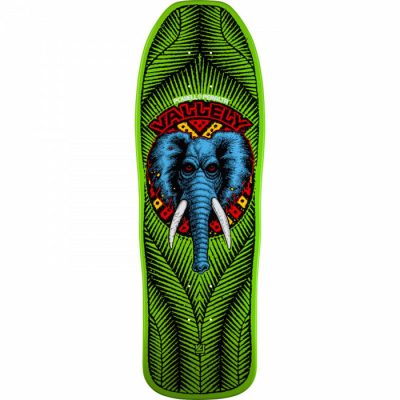 Powell Peralta Vallely Elephant Lime Skateboard Deck