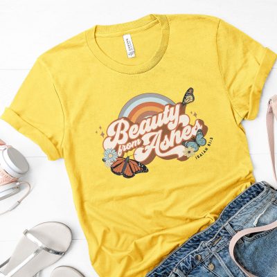 Retro Butterfly Beauty From Ashes Unisex T-Shirt