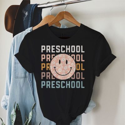 Retro Floral Preschool Teachers Back To School Student T-Shirt