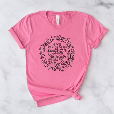 Single Color Feather Wreath Unisex T-Shirt