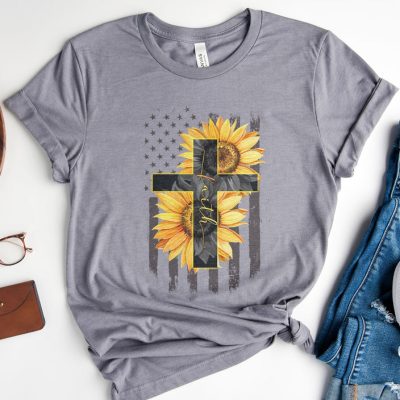 Sunflower Faith Flag Unisex T-Shirt