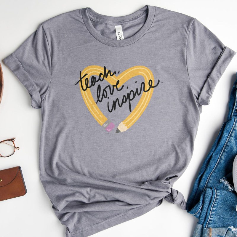 Teach Love Inspire Pencil Unisex T-Shirt