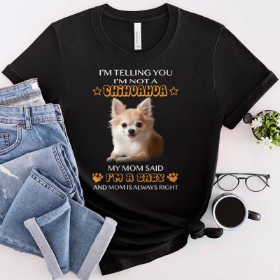 Telling You I'm Not a Chihuahua My Mom Said I'm a Baby T-Shirt