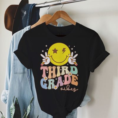 Third Grade Vibes 3rd Grade Team Retro 1st Day Of School T-Shirt