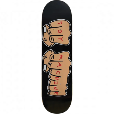 Toy Machine Fists Black Skateboard Deck