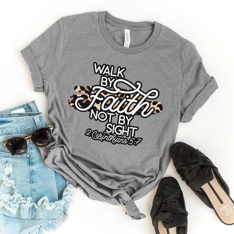 Walk By Faith Leopard Unisex T-Shirt